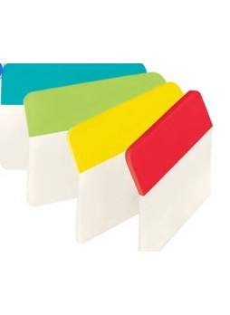 Post-it® Angled Durable Tabs, 2" Wide, Assorted Colors, 24 Tabs/Pack (686AALYR)