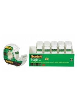Scotch® Magic™ Tape with Refillable Dispenser, 6/Pack
