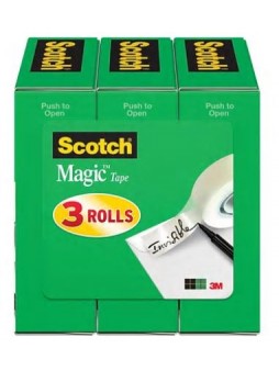 Scotch® Magic™ Tape, 3/4"W x 1000"L, 1" Core, 3/Pack