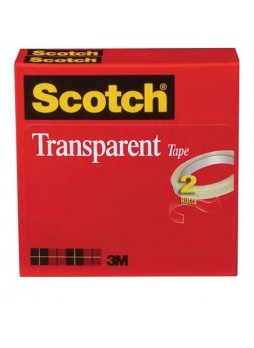 Scotch® Transparent Tape, 3/4" x 2592", 3" Core, 2/Pack