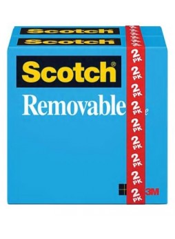 Scotch® Removable Tape, 3/4" x 1,296", 2 Boxes/Pack (811-2PK)