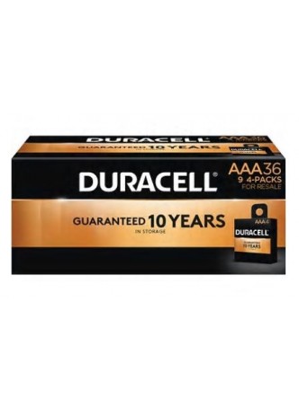 Duracell® Alkaline "AAA" Batteries, 36-Pack