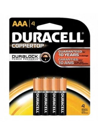 Duracell® Alkaline "AA" Batteries, 4-Pack