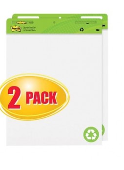 Post-it® Easel Pad, 25" x 30", White, Recycled, 2/Pack, (559RP)