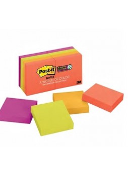 Post-it® Notes, 1 1/2" x 2", Jaipur Collection, 12 Pads/Pack (653-AU)