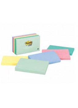 Post-it® Notes, 3" x 5", Marseille Collection, 5 Pads/Pack (655-AST)