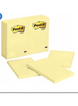 Post-it® Notes, 4" x 6", Canary Yellow, 12 Pads/Pack (659-YW)