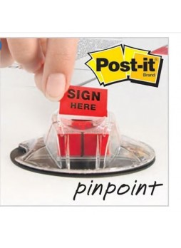 Post-it® 'Sign Here' Message Flags, 1" Wide, Red, 200 Flags/Pack (680-HVSHR)