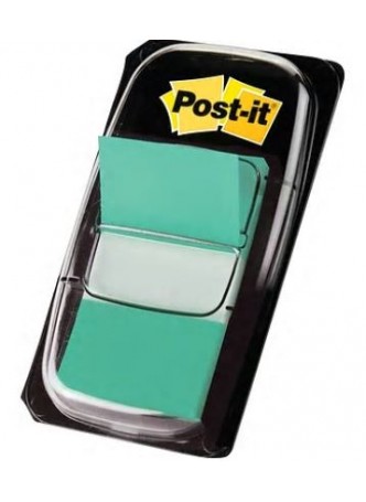 Post-it® Flags with Pop-Up Dispenser, 1" Wide, Green, 100 Flags/Pack (680-GN2)