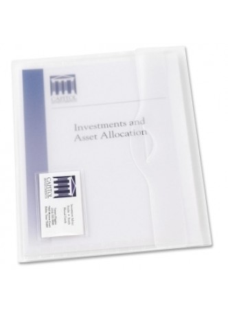Avery 72278 Translucent Document Wallet, Letter size, 50 sheets capacity, Poly clear, Box of 12