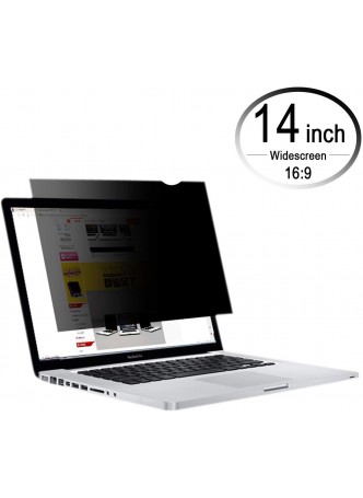14 Inch Laptop Privacy Screen Filter for 16:9 Widescreen Display - Computer Monitor Privacy and Anti-Glare Protector