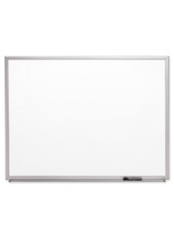 Quartet S534 Melamine Marker Board, 48" x 36", Silver Aluminum frame, each