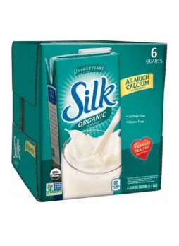 Silk® Organic Soymilk, Unsweetened, 32 oz., 6/Ct