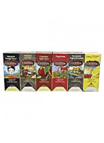 Celestial Seasonings Assorted Teas, 2 Oz, 25 Per Box, Carton Of 6 Boxes  - 681372