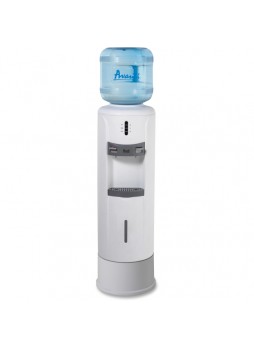 Water dispenser, 5 gal - Stainless Steel, Plastic - 39" x 12.8" x 12.8" - White - avawd363p