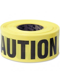 Caution tape, 1000 ft Long, 3", Yellow Tape - gns10379