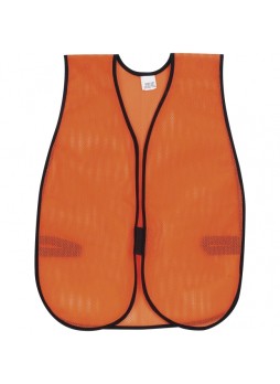 Safety Vest, Polyester - 1 Each - Orange - mcscrwv201