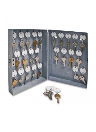 Key cabinet, 10" x 3" x 12" - Security Lock - Gray - Steel - No - spr15600