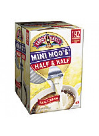 Land O'Lakes, Mini Moo's Half And Half Creamer, Single-Serve Cups, 0.28 Oz, Carton Of 192
