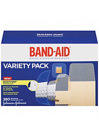 Band-Aid® Brand Adhesive Bandages Variety Pack, Assorted, Box Of 280