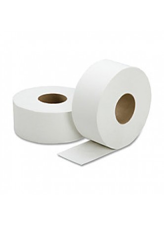 SKILCRAFT® 100% Recycled Jumbo Roll Toilet Paper, 2-Ply, 3 7/10" x 1000', White, Box Of 12 Rolls