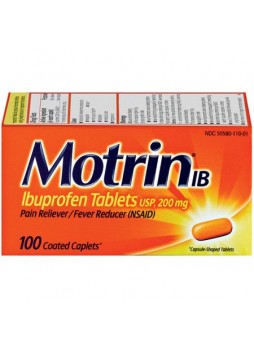 Motrin, Ibuprophen, 200mg, Fast reflief, Caps