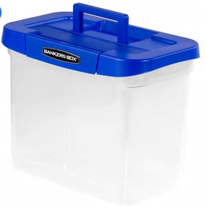 Buy BANKERS BOX 48L Plastic Storage Box with Lids, ProStore Super Strong  Stackable Plastic Storage Boxes (30 x 41 x 37 cm), Clear Online at  desertcartEcuador